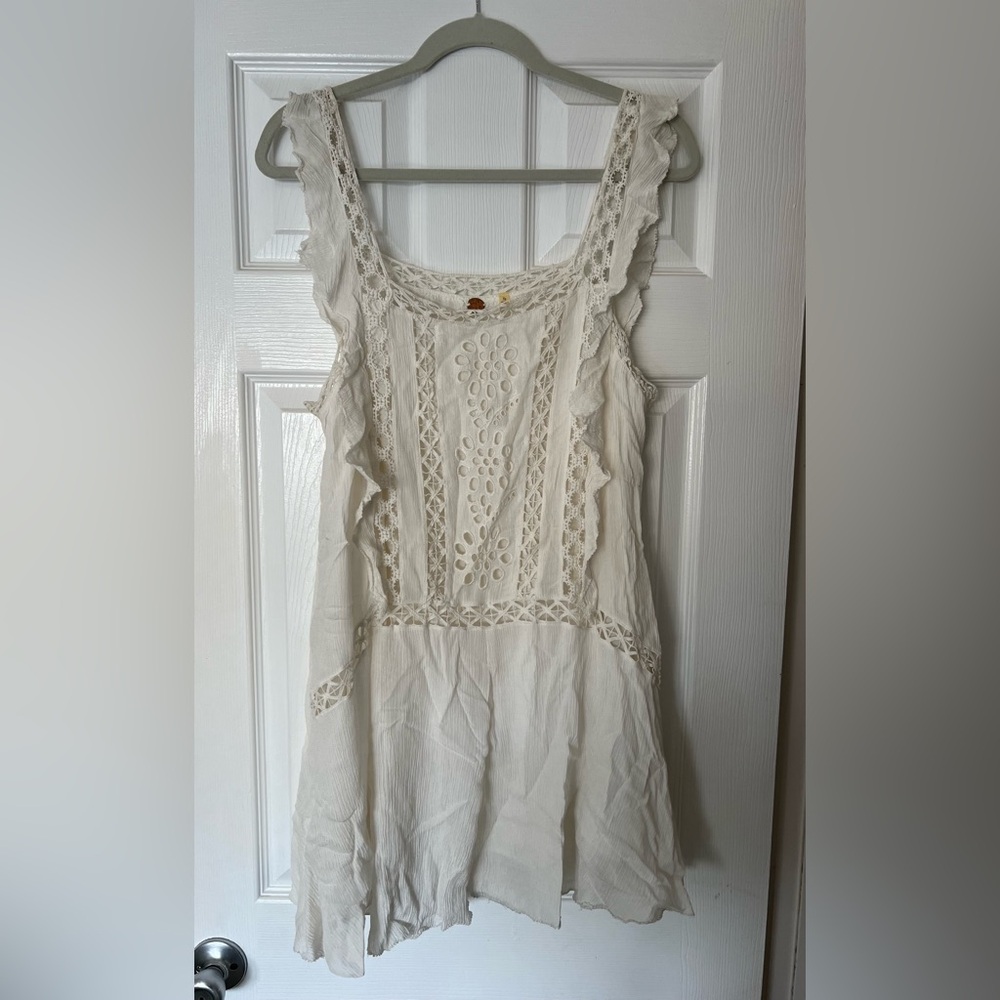 Free People One Boho Mini Dress (L)